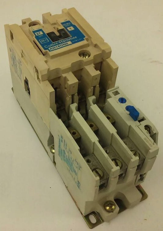 CUTLER HAMMER / EATON AN16DN0 STARTER SIZE 1 27A 600V 3PH 10 HP C306GN30