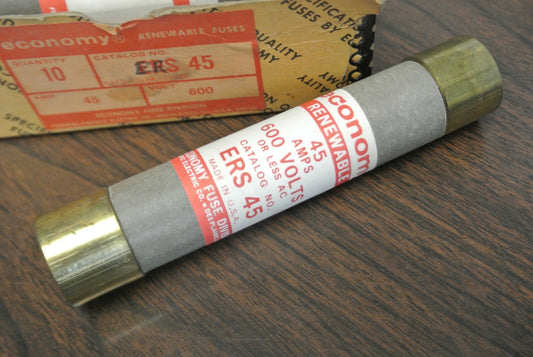 ECONOMY / FEDERAL PACIFIC ERS45 RENEWABLE FUSE / 45A / 600V / NEW SURPLUS0