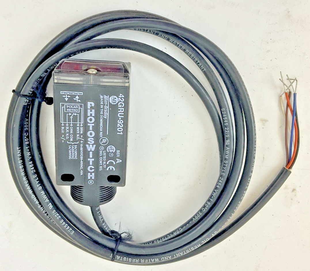 ALLEN BRADLEY 42GRU-9201 PHOTOSWITCH SER.A 55VDC 40VAC 4VA0