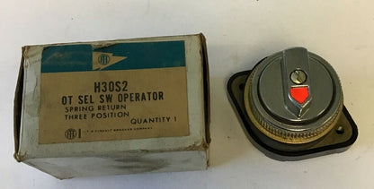ITE H30S2 OT SELECTOR SWITCH OPERATOR 3POS SPRING RETURN 0