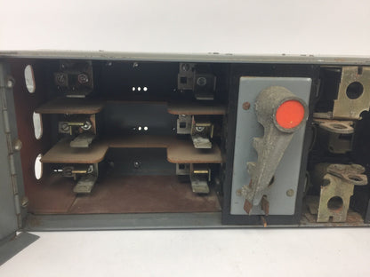 SYLVANIA QSFT353B TWIN PANELBOARD FUSIBLE 30AMP 600VAC 3 POLE 7 1/2 HP6