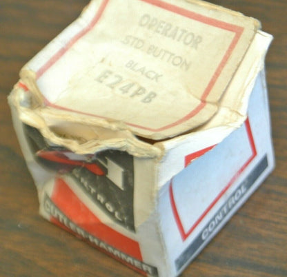 CUTLER-HAMMER E24PB FLUSH PUSHBUTTON OPERATOR / BLACK / NEW SURPLUS6