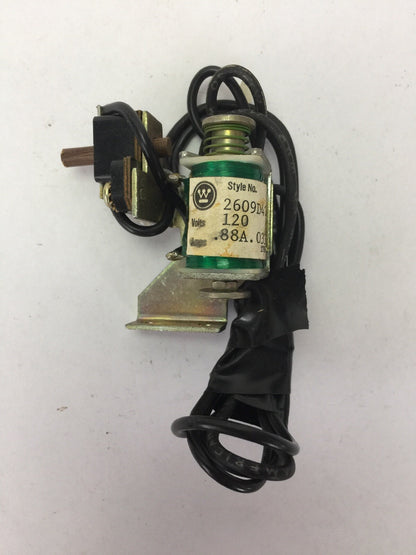 WESTINGHOUSE/CUTLER HAMMER 2609D42G19 SHUNT TRIP 120VAC 60HZ 0.88A 0.033SEC 0