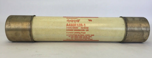 GOULD SHAWMUT AMP-TRAP A480R12R-1 2400/4800V 50/60HZ CURRENT LIMITING FUSE 0