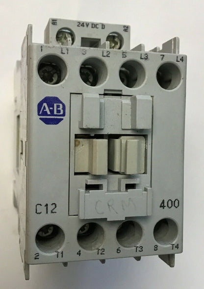 ALLEN BRADLEY 100-C12D*400 CONTACTOR SER,A 690V 32A 600VAC COIL 24VDC0