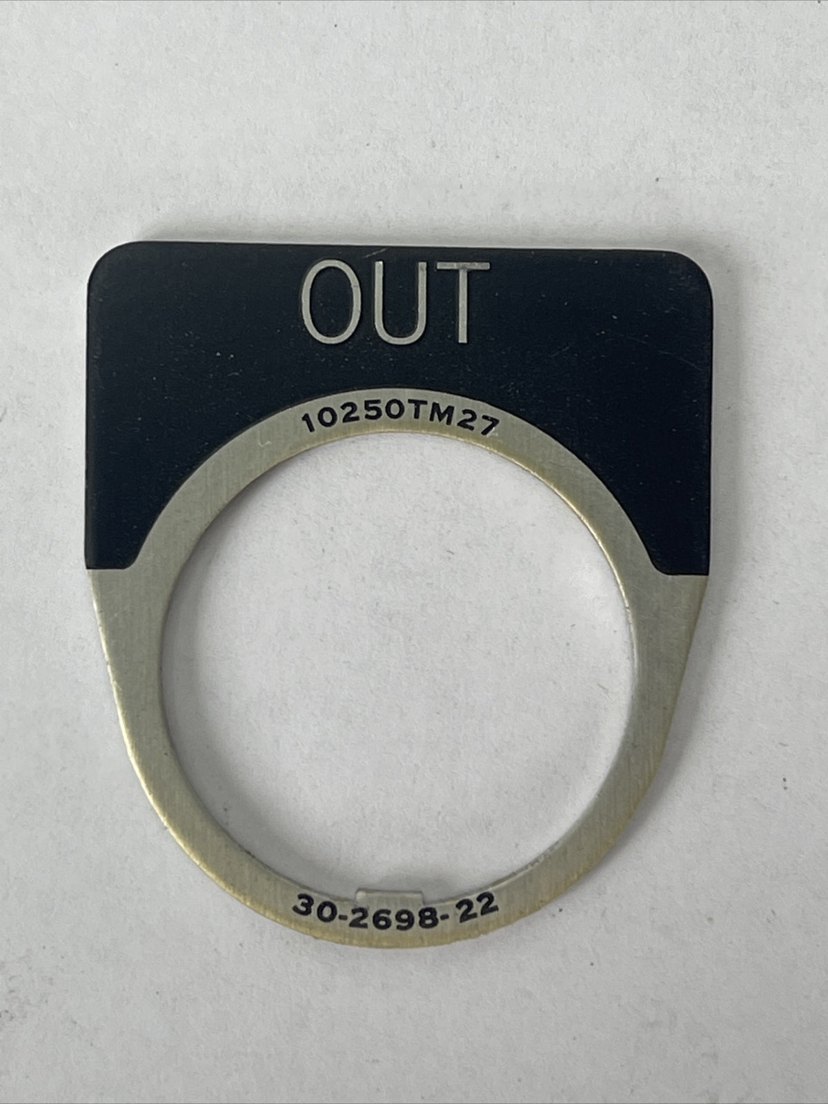 CUTLER HAMMER EATON 10250TM27 OUT LEGEND PLATE 30-2698-22 (LOT OF 9)1