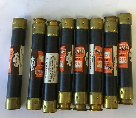 BUSSMANN LPS 17 1/2 TIME-DELAY CLASS K5 FUSE 600V***LOTOF8***0