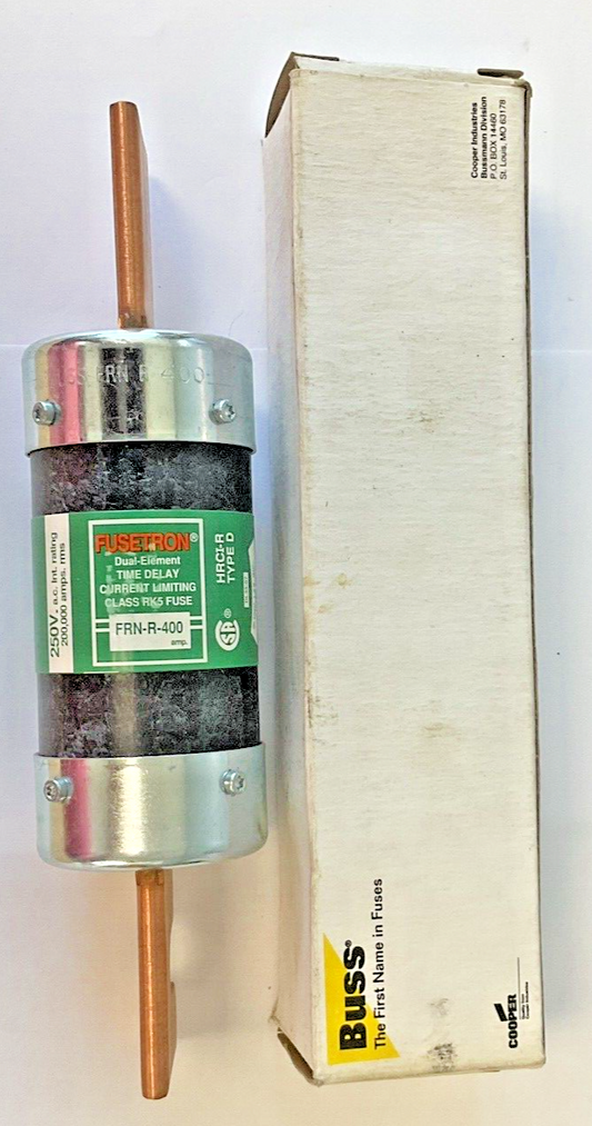 BUSSMANN FRN-R-400 FUSETRON 250VAC RK50