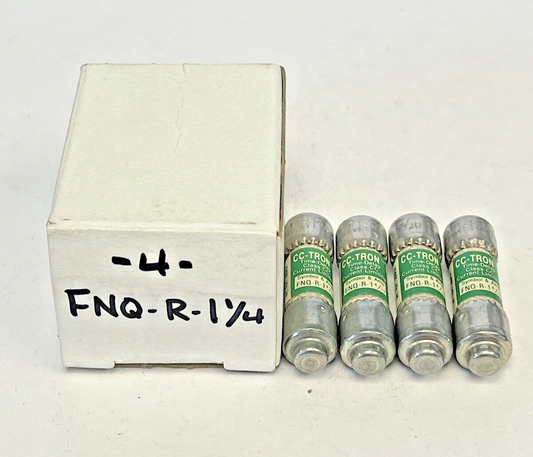 BUSSMANN - *BOX OF 4* - FNQ-1 1/4 - CC TRON TIME-DELAY, CURRENT-LIMITING 600 VAC0