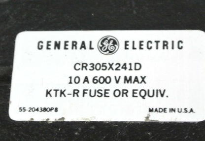 GE / GENERAL ELECTRIC CR305X241D CONTROL CIRCUIT FUSE KIT 600V SZ2 - NEW SURPLUS1