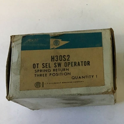 ITE H30S2 OT SELECTOR SWITCH OPERATOR 3POS SPRING RETURN 1
