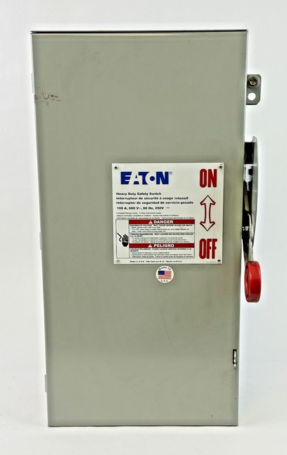 EATON - DH363NRK -  RAINPROOF FUSIBLE SAFETY SWITCH - 100A/600VAC/3 POLE/TYPE 3R0