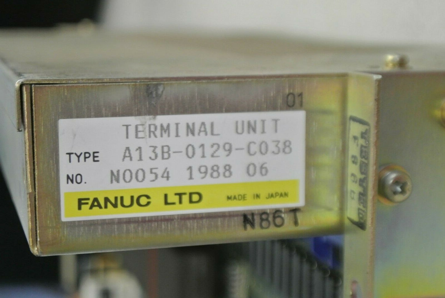 FANUC A20B-1001-0731/02A / I/O EXPANSION MODULE w/ A13B-0129-C038 TERMINAL UNIT6