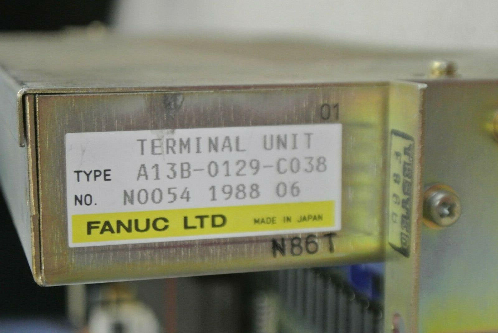 FANUC A20B-1001-0731/02A / I/O EXPANSION MODULE w/ A13B-0129-C038 TERMINAL UNIT6