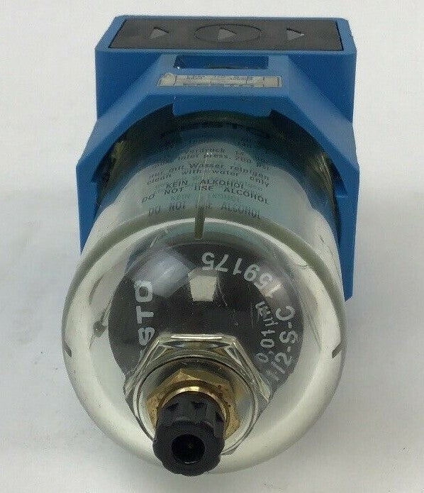 FESTO LFM-1/2-S-B FILTER UNIT W/ FESTO LFMP-1/2-S-C 159175 FILTER8