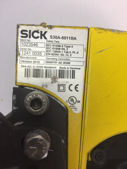 SICK S30A-6011BA SAFETY LASER SCANNER IP65 55W 24VDC  S30A-XXXXBA I/O MODULE1