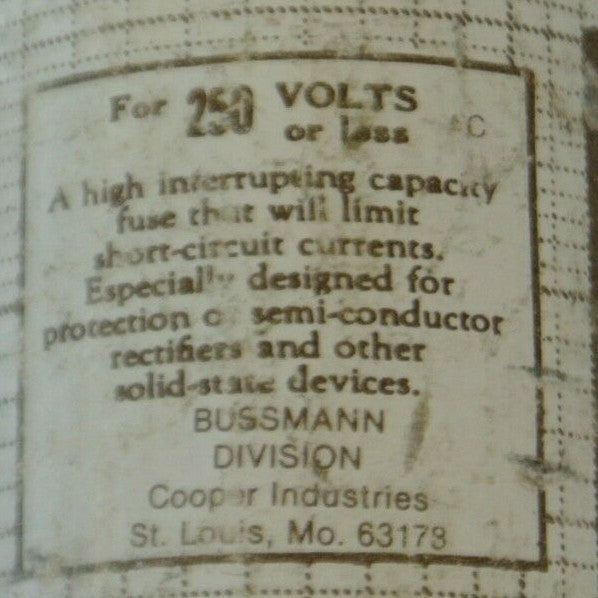 BUSS / BUSSMANN KAB200 RECTIFIER / SEMICONDUCTOR FUSE / 200A / 250V2