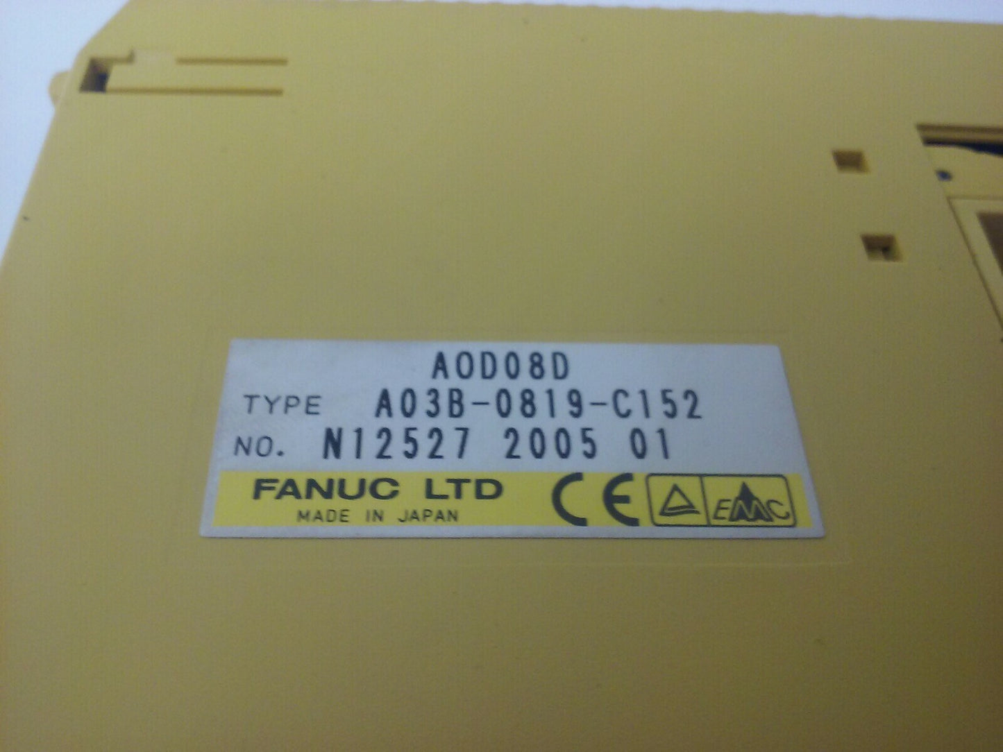 FANUC AOD08D TYPE A03B-0819-C152 INTERFACE MODULE (LOT OF 2) MISSING COVER DOOR1