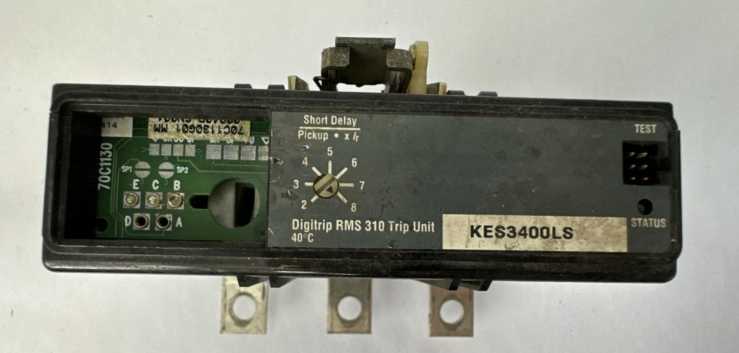 CUTLER HAMMER KES3400LS TRIP UNIT NO TRIP PLUG0