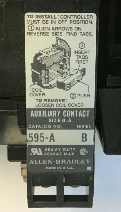 ALLEN BRADLEY 509-BOD STARTER SIZE 1 SER.B W/CB236 COIL W32 HEATER8