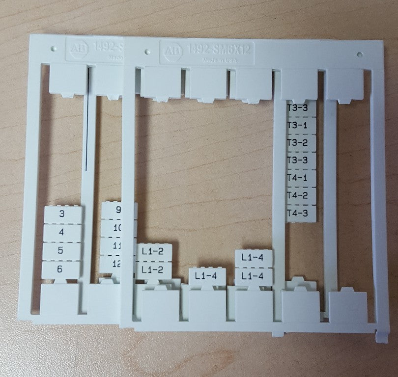 PARTIALS Allen Bradley 1492-SM6X12 Ser. B Markers 3