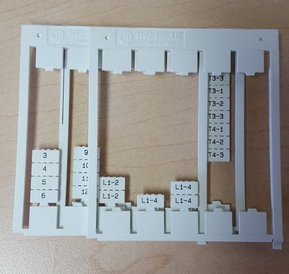 PARTIALS Allen Bradley 1492-SM6X12 Ser. B Markers 3