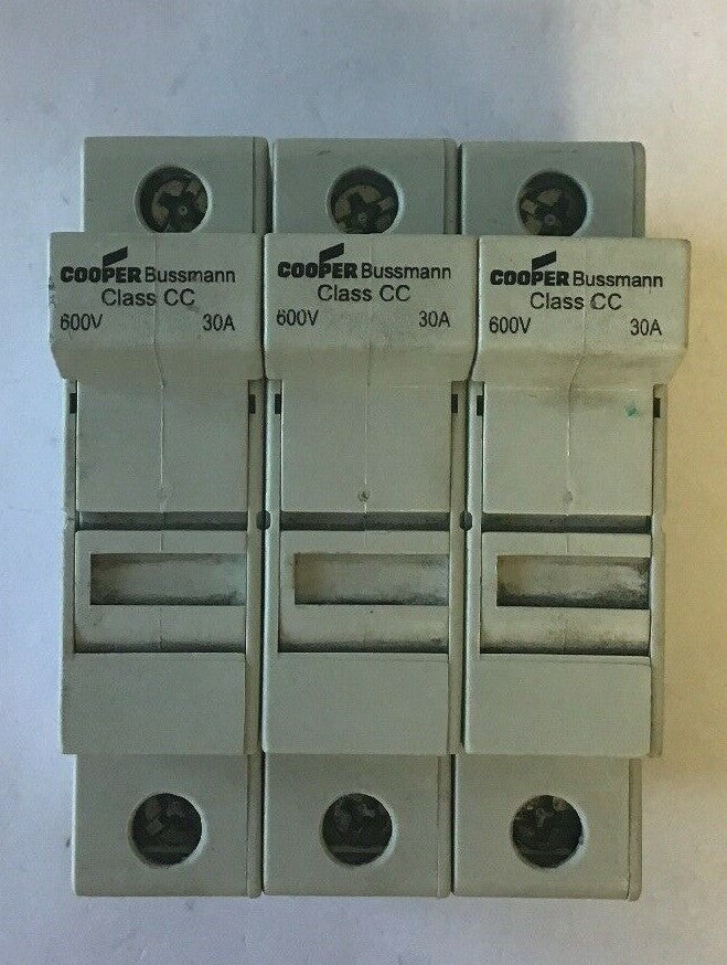 BUSSMANN CHCC FUSE BLOCK HOLDER 1POLE 600V 30A ***LOT OF 3***0