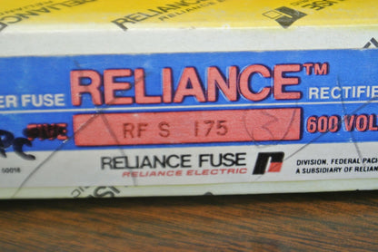 RELIANCE RFS175 RECTIFIER / SEMICONDUCTOR FUSE / 175A / 600VAC / NEW SURPLUS3