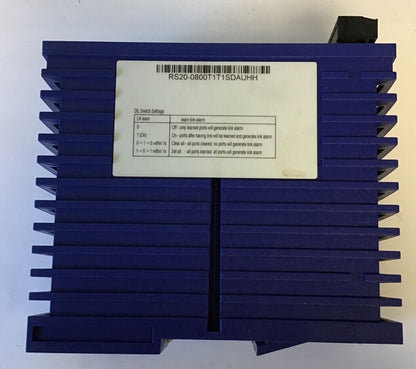 HIRSCHMANN RS20-0800T1T1SDAUHH ETHERNET RAIL SWITCH 8PORT 60VDC 30VAC 50HZ/60HZ2