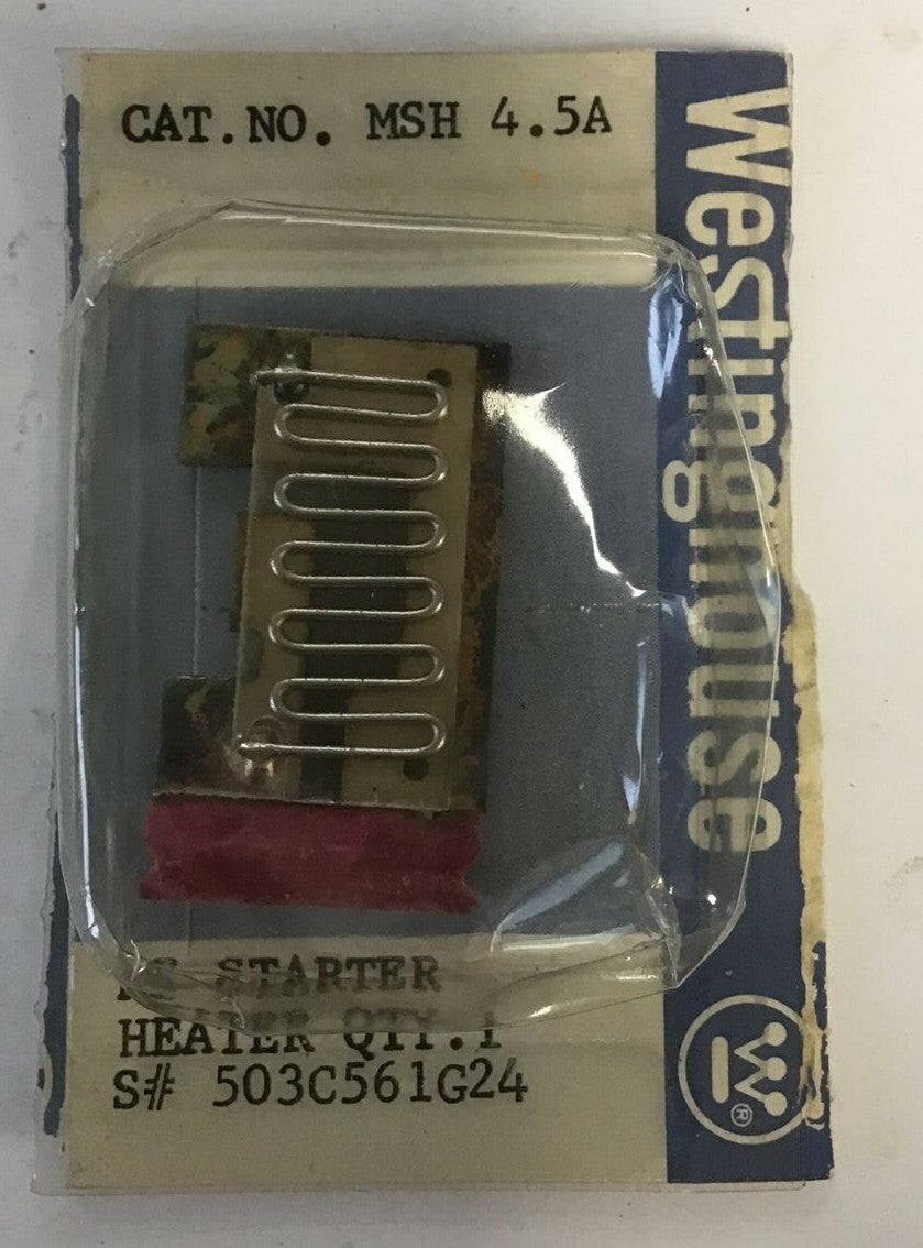 WESTINGHOUSE MSH4.5A MS STARTER HEATER ****LOTOF4****1
