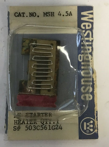 WESTINGHOUSE MSH4.5A MS STARTER HEATER ****LOTOF4****1