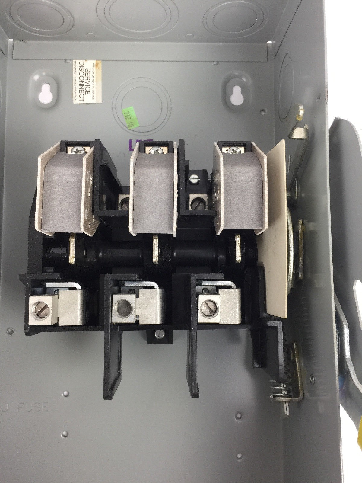 CROUSE-HINDS HU363 SAFETY SWITCH HEAVY DUTY 100A 600VAC 3 POLE TYPE 1 ENCLOSURE8