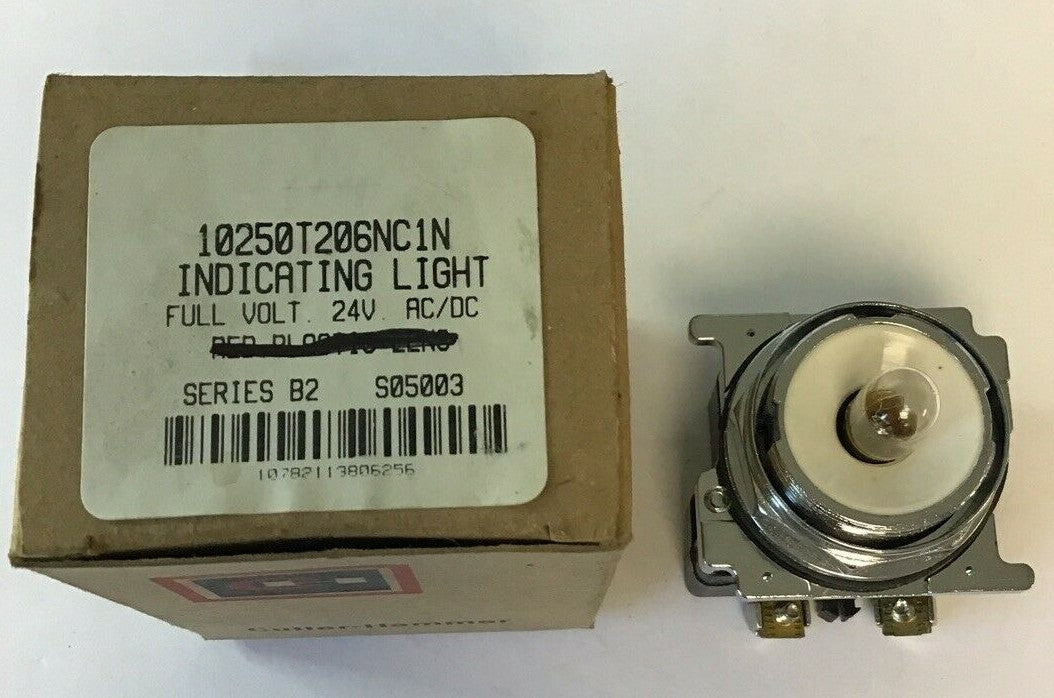  CUTLER-HAMMER 10250T206NC1N INDICATING LIGHT 24VAC/DC SER.B2 W/O LENS CAP0