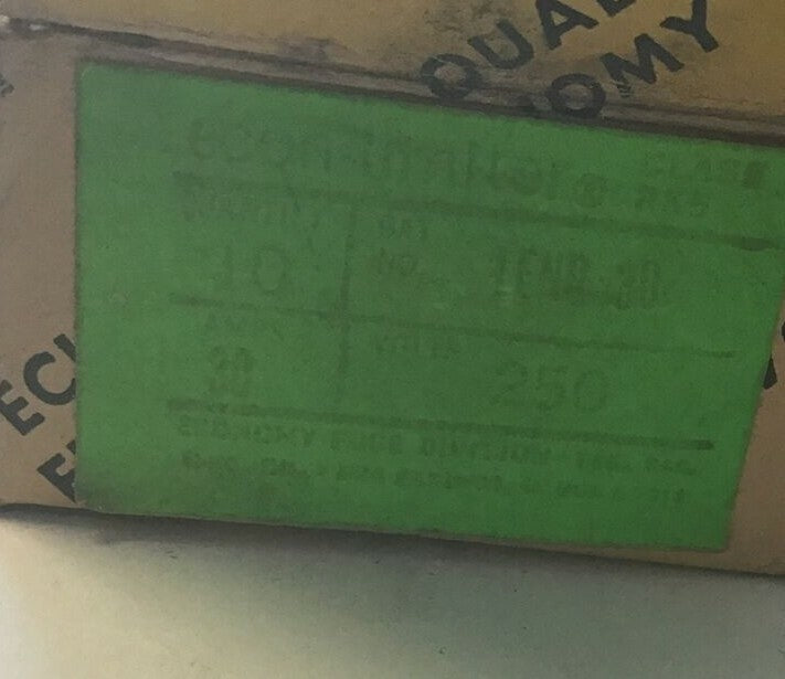 ECONOMY LENR 30 FUSE ECON-LIMITER 30A CLASS RK5 TIME DELAY 250VAC****LOTOF7****1
