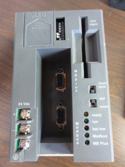 AEG MODICON PC-A984-145 CPU 8K MEMORY w/ MB PLUS - Rev. K0