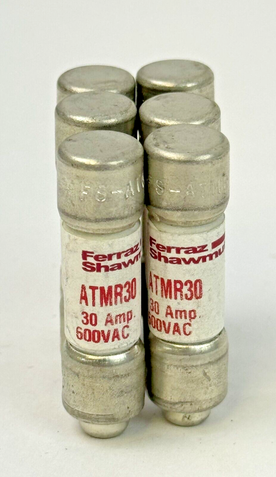 FERRAZ SHAWMUT - *BOX OF 6* - ATMR30 - AMP-TRAP FUSES - 600 VAC/ 30 A3