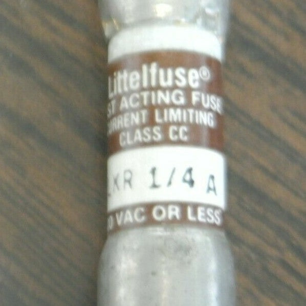 LOT of 5 / LITTELFUSE KLKR1/4 FUSE / 1/4A / 600V / NEW SURPLUS KLKR-1/41