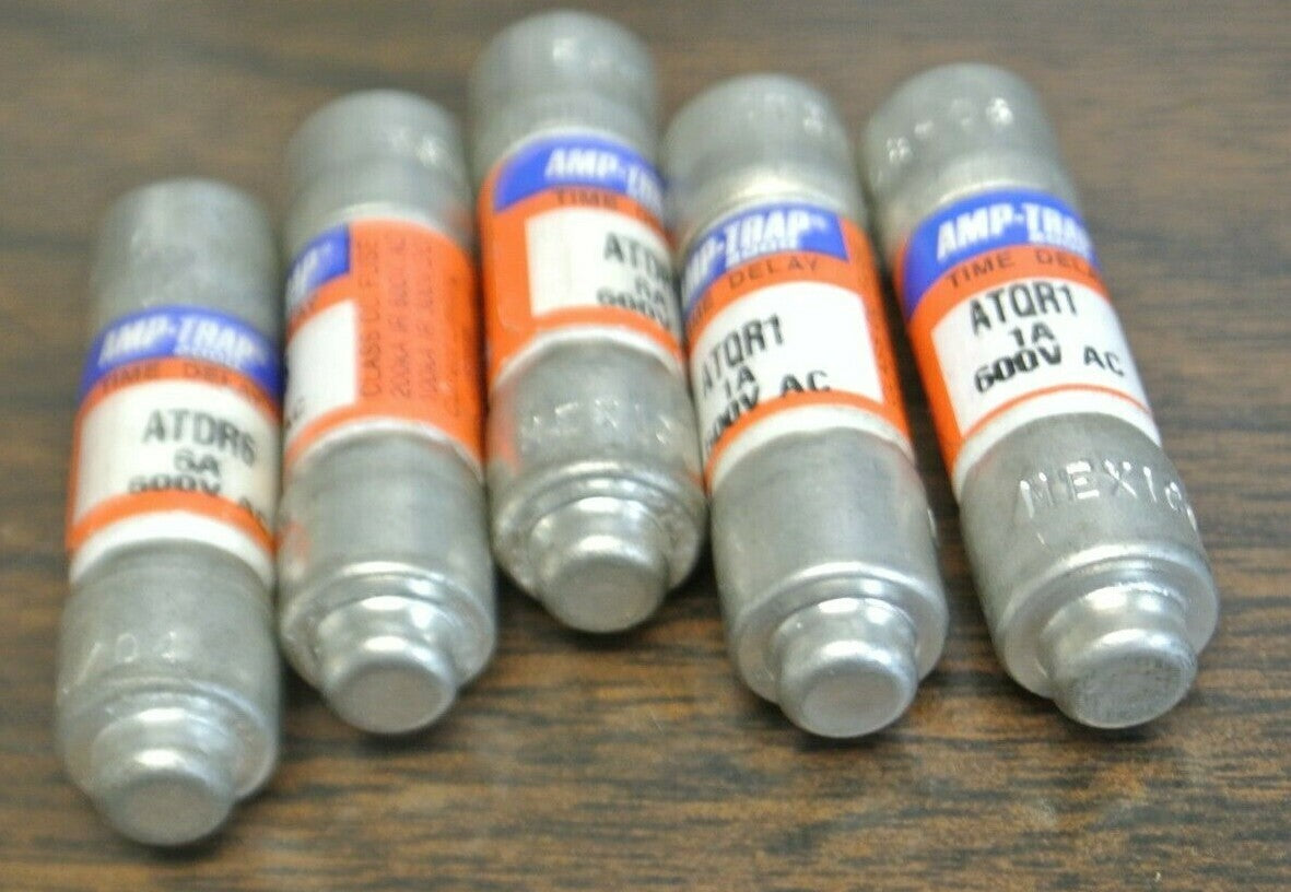 LOT of 5 / FERRAZ-SHAWMUT ATQR1 (2), ATQR6 (3) CLASS CC FUSES NEW SURPLUS3