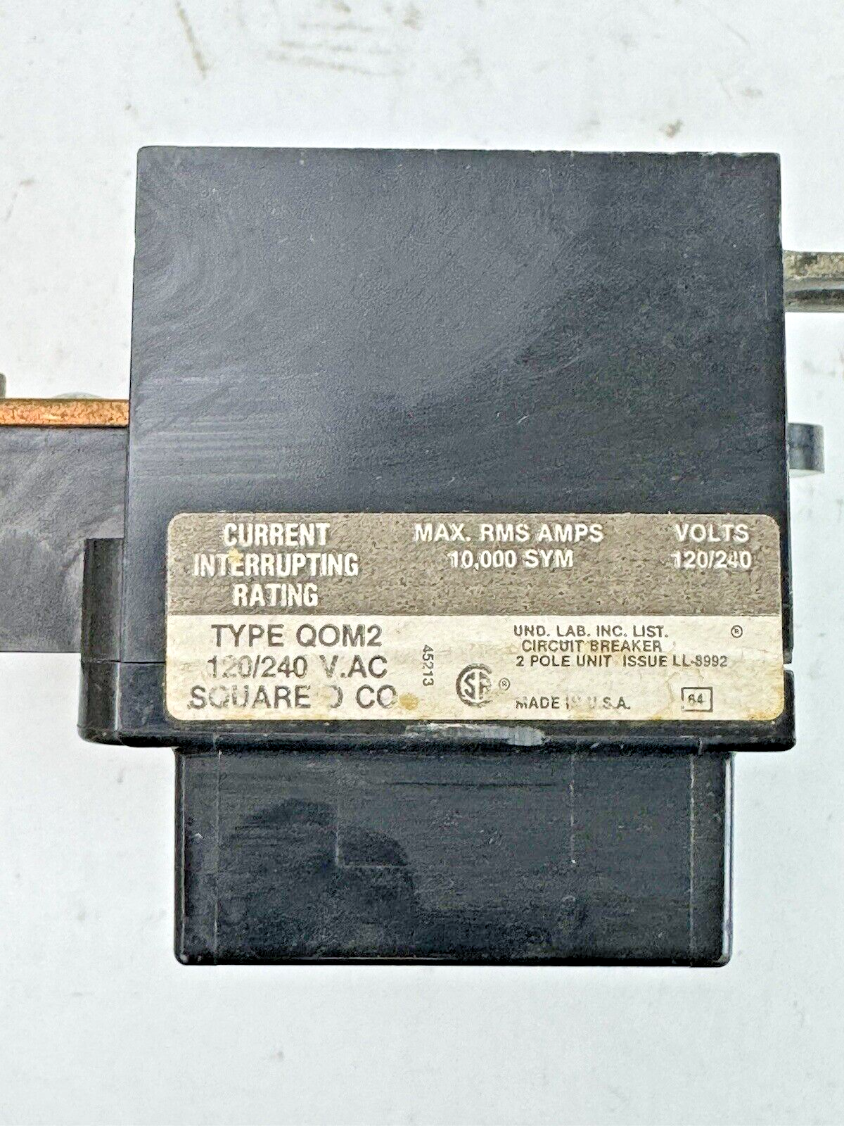 SQUARE D - QOM225 - MAIN CIRCUIT BREAKER - 2 POLE/ 225 A/ 240 VAC6
