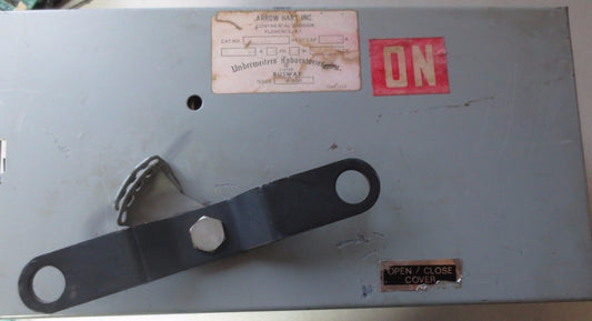 ARROW-HART / EATON PFA322 BUS PLUG / SAFETY SWITCH 240VAC, 60A, 200kA0