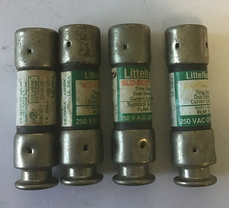 LITTELFUSE SLO-BLO FLNR 15 FUSE 250VAC 15A CLASS RK-5 TIME DELAY****LOTOF4****0