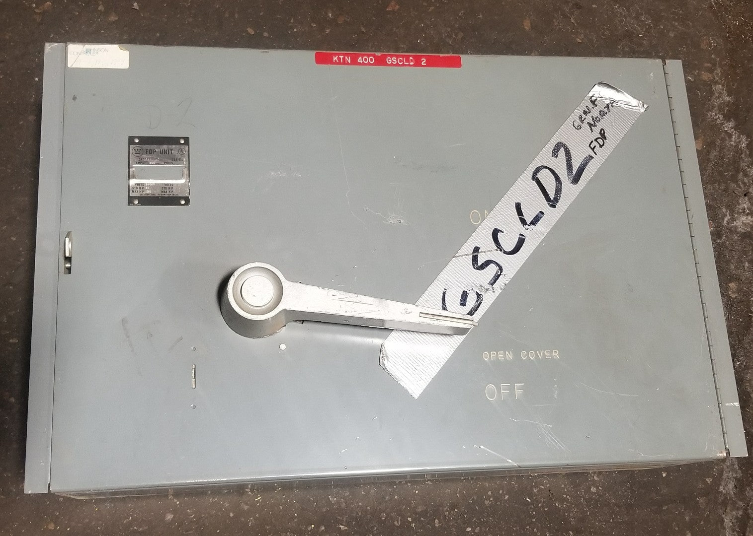 CH WESTINGHOUSE FDP FDP325 400 AMP 240VAC FUSE PANELBOARD SWITCH 0