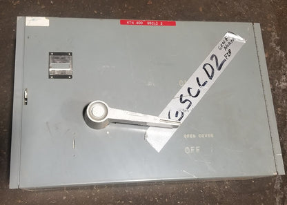 CH WESTINGHOUSE FDP FDP325 400 AMP 240VAC FUSE PANELBOARD SWITCH 0