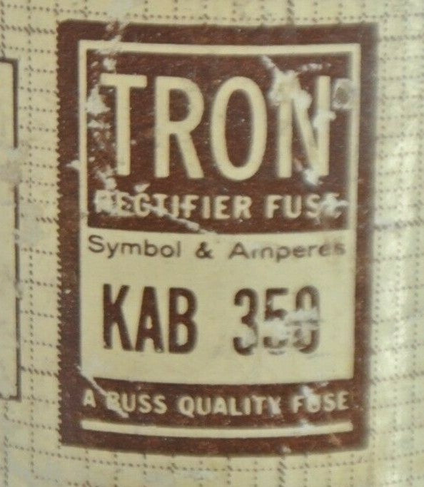 BUSSMANN / TRON KAB350 SEMICONDUCTOR FUSE / 350A / 250V / NEW SURPLUS1