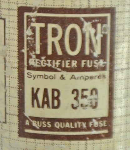 BUSSMANN / TRON KAB350 SEMICONDUCTOR FUSE / 350A / 250V / NEW SURPLUS1