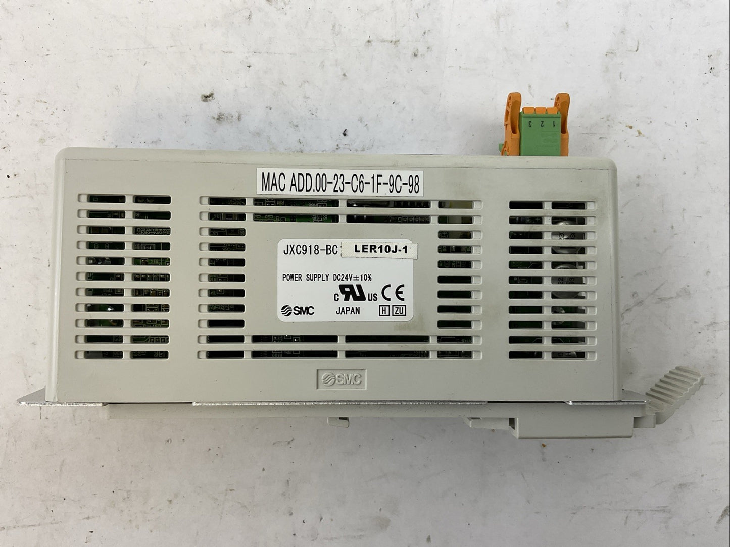 SMC JXC918-BCLER10J-1 ETHERNET/IP ELECTRIC ACTUATOR CONTROLLER 24VDC1