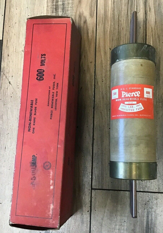 PIERCE EH-64  NON-RENEWABLE FUSE 500A 600V 0