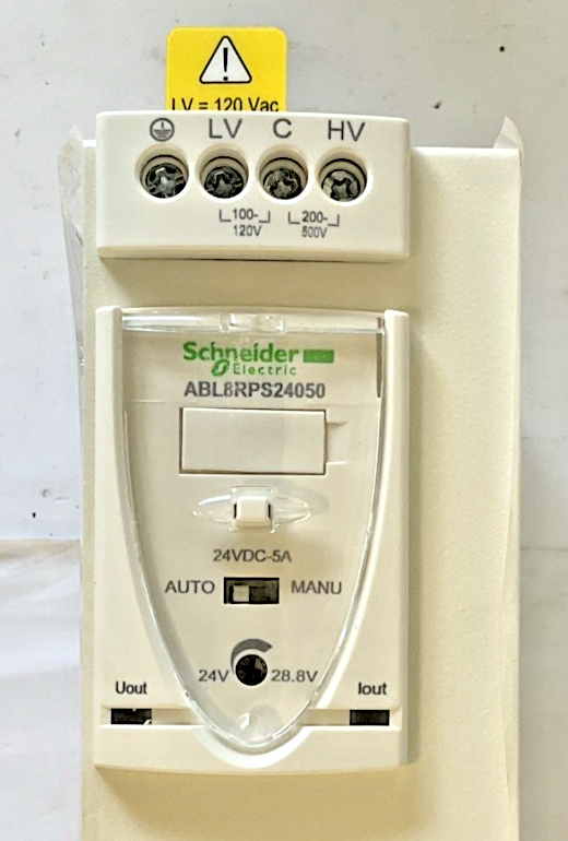 SCHNEIDER ELECTRIC ABL8RPS24050 POWER SUPPLY MODICON 940561 24VDC 5A 500VAC8