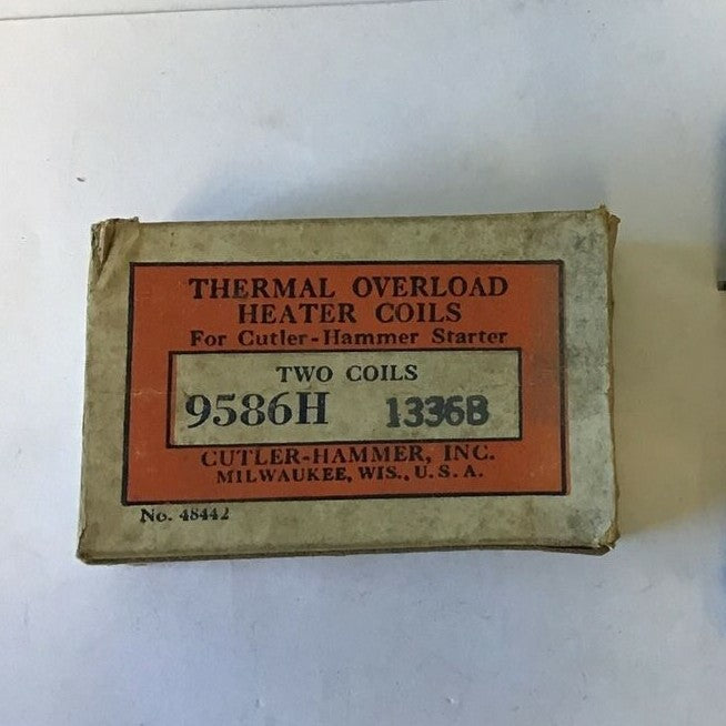 CUTLER HAMMER 9586H1336B OVERLOAD OVERLOAD HEATER COIL ***LOTOF4***1