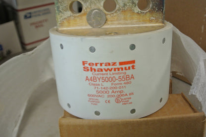 FERRAZ-SHAWMUT A4BY5000-55BA FUSE / 5000A / 600V / NEW SURPLUS4